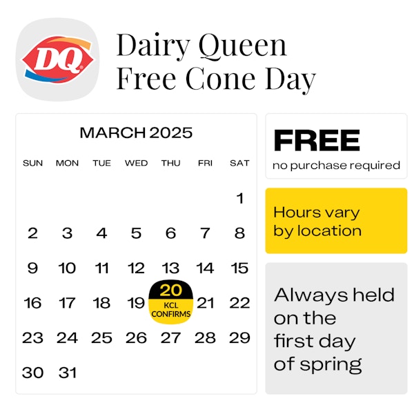 Dairy Queen Free Cone Day — March 2025