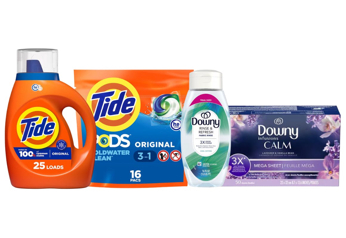 4 P&G Laundry Products