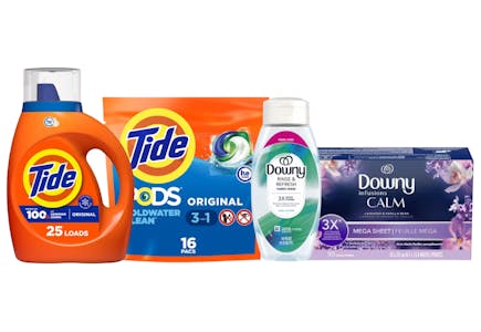 4 P&G Laundry Products