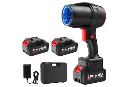 Handheld Cordless Leaf Blower with Batteries