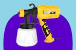 yellow and black paint sprayer