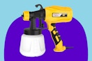 yellow and black paint sprayer