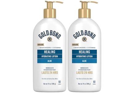 2 Gold Bond Healing Lotions