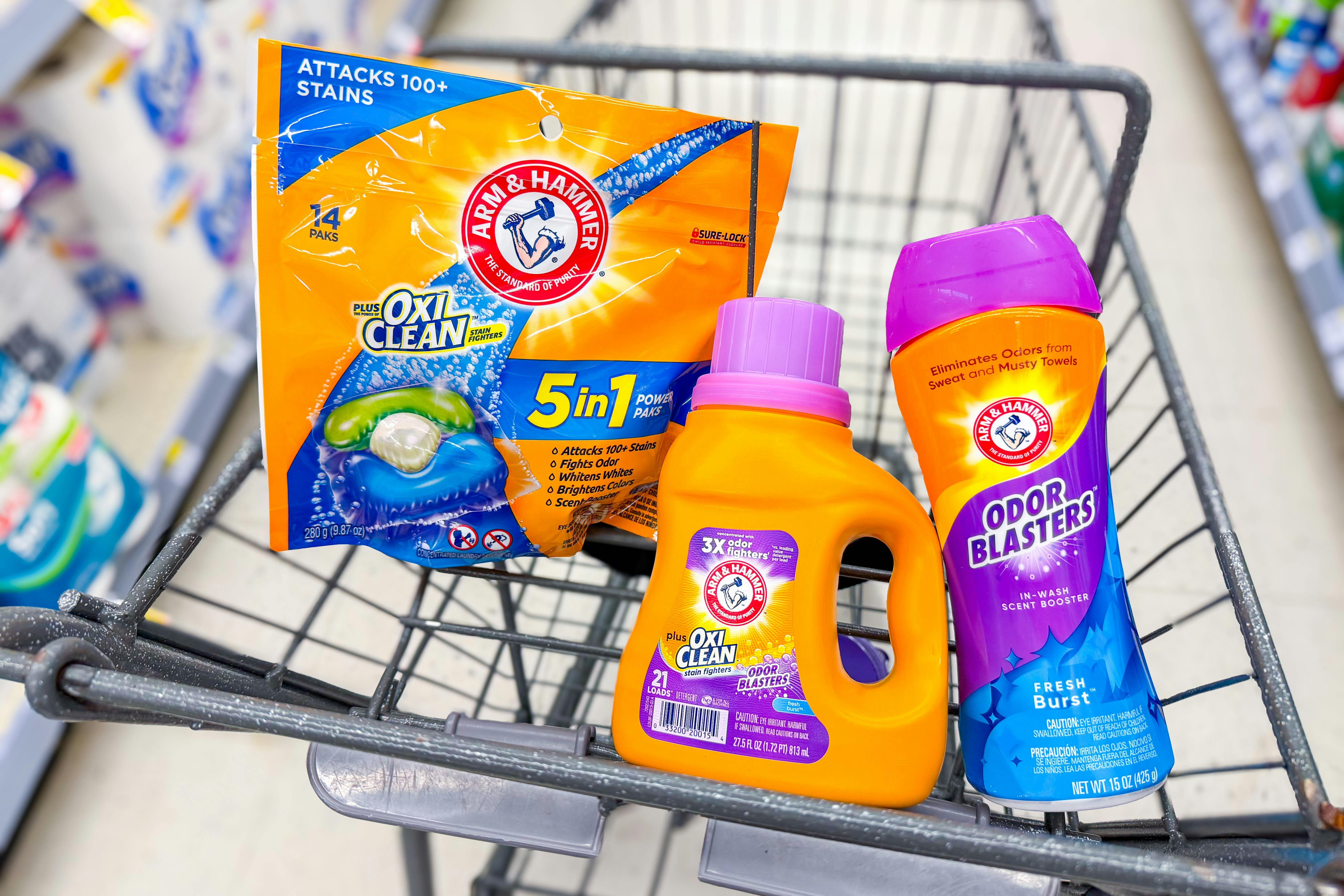 arm & hammer laundry products in walgreens shopping cart sponsored