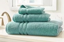 Lifestyle image of Home Decorators Collection Towel Set in the color "Aloe Green"
