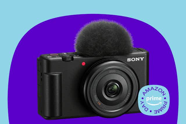 Sony ZV-1F Vlog Camera, Only $398 for Amazon Prime Day card image
