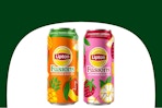 dollar general lipton fusions lemonade iced tea on green and white background