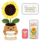 Emotional Support Crochet Sunflower