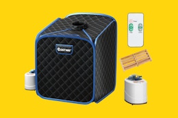 Portable Steam Spa Sauna With Temperature Control, Just $80 at UntilGone card image