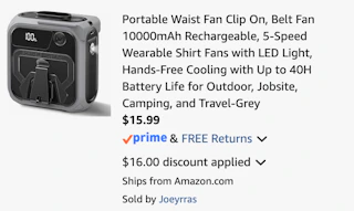 Amazon Portable Waist Fan 2026 2