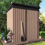 Aecojoy Metal Lean-To Storage Shed