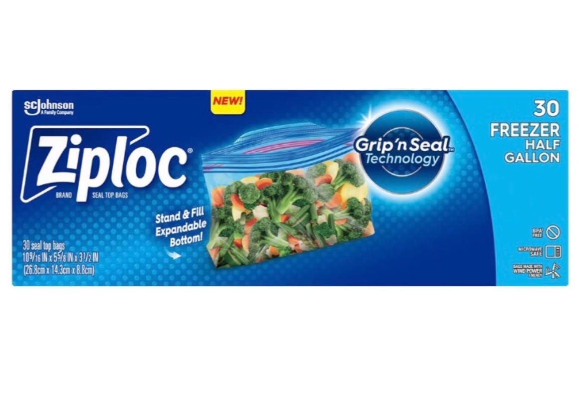 3 Ziploc Freezer Bags Packs