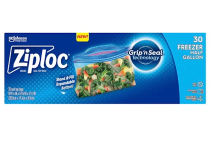 3 Ziploc Freezer Bags Packs