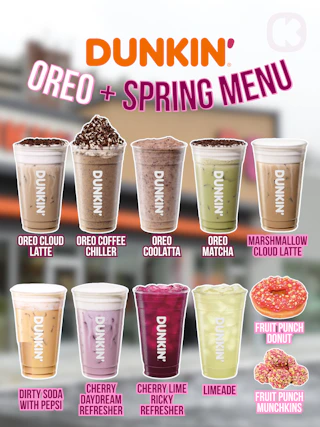 Dunkin Oreo Spring Menu 2026