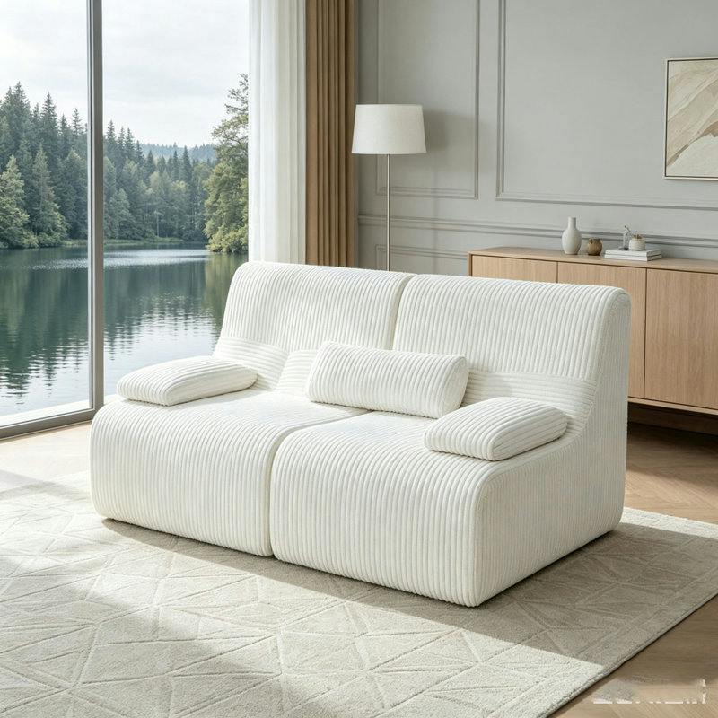 Modern Sectional Corduroy Sofa