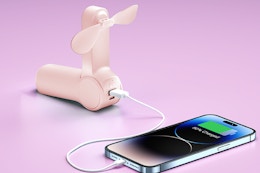 Handheld Fan With Power Bank, Only $6.49 on Amazon card image