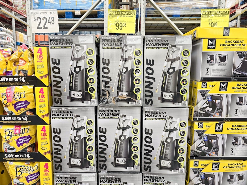 boxes of pressure washers