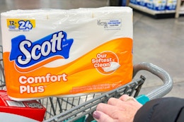 scott toilet paper in shopping cart