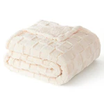 Checkered Fleece Throw Blanket