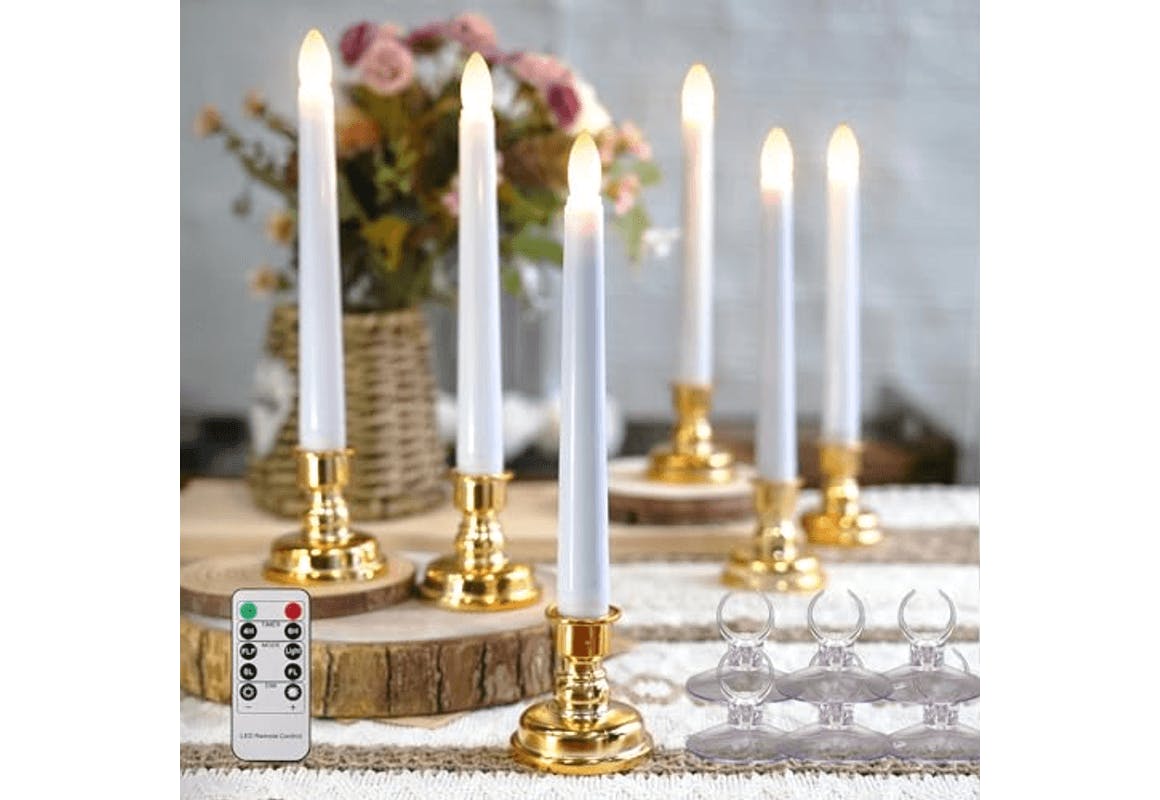 LED Christmas Window Candle Set