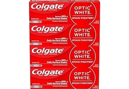 Colgate Optic White Toothpaste 4-Pack