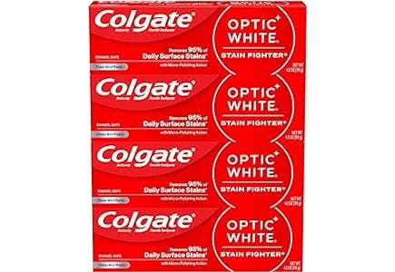 Colgate Optic White Toothpaste 4-Pack