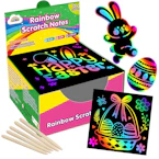 Rainbow Scratch Paper Art Notes