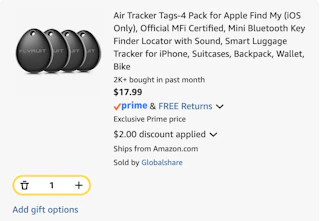 Tracker Tag Discount