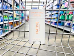 native deodorant in a cart