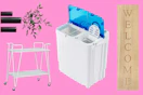 4 Target Bestsellers: vase set, rolling cart, portable washing machine and welcome sign