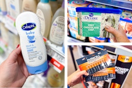cetaphil wash kroger ice cream duracell batteries collage
