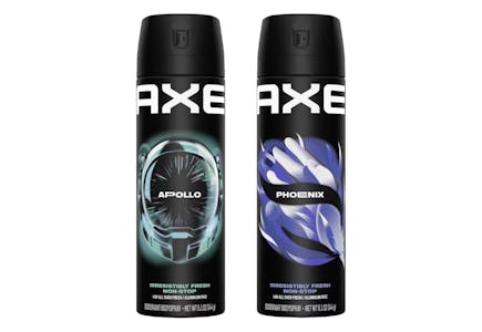 2 Axe Deodorant Sprays