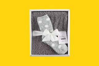 Cozy Sock & Throw Blanket Gift Set