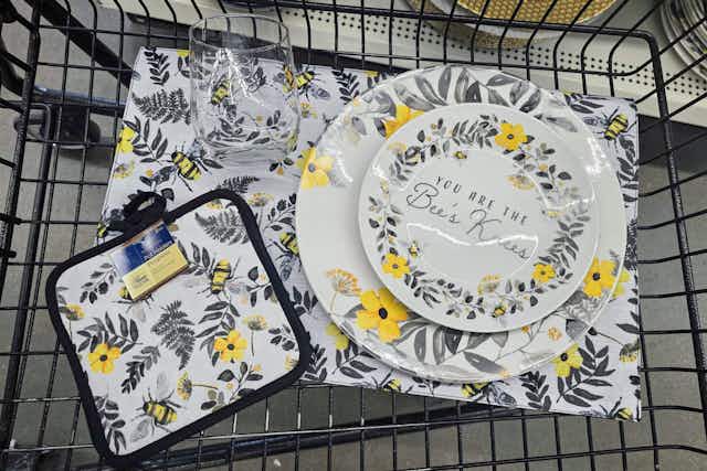 New Bee-Themed Dinnerware Collection, Just $1.25 per Piece at Dollar Tree card image