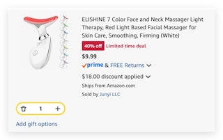 Face and Neck Massager Light Therapy