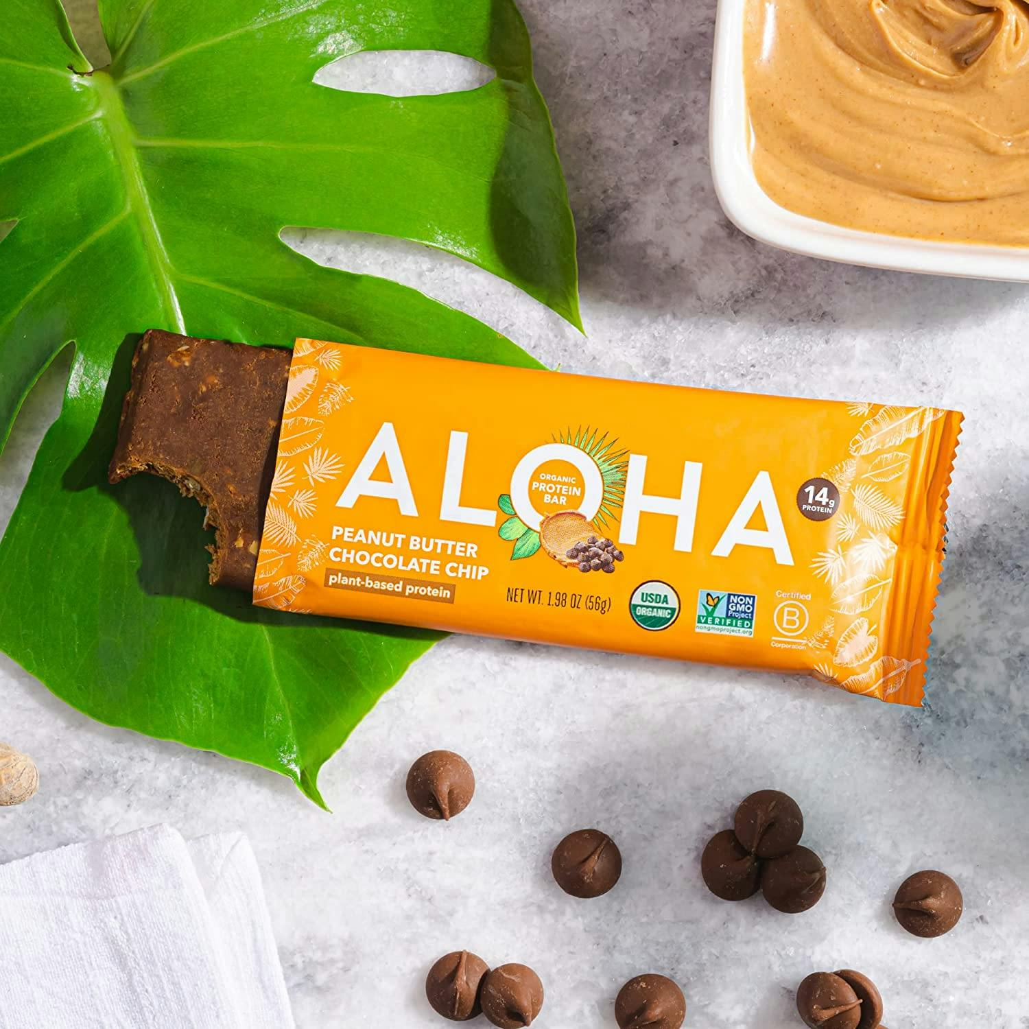 Aloha Plant Based Organic Protein Bars, as Low as 1.37 Each on Amazon