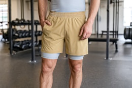 2-in-1 Men’s Shorts, Starting at $7 at Walmart (Reg. $17) — Multiple Colors card image