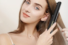 The Nicebay Hair Straighter Is Normally $140, Now It's Just $28 on Amazon card image