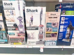 shark swivel pro vacuum sitting on a target shelf