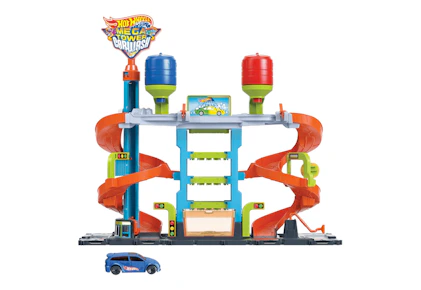 Hot Wheels City Mega Car Wash Playset