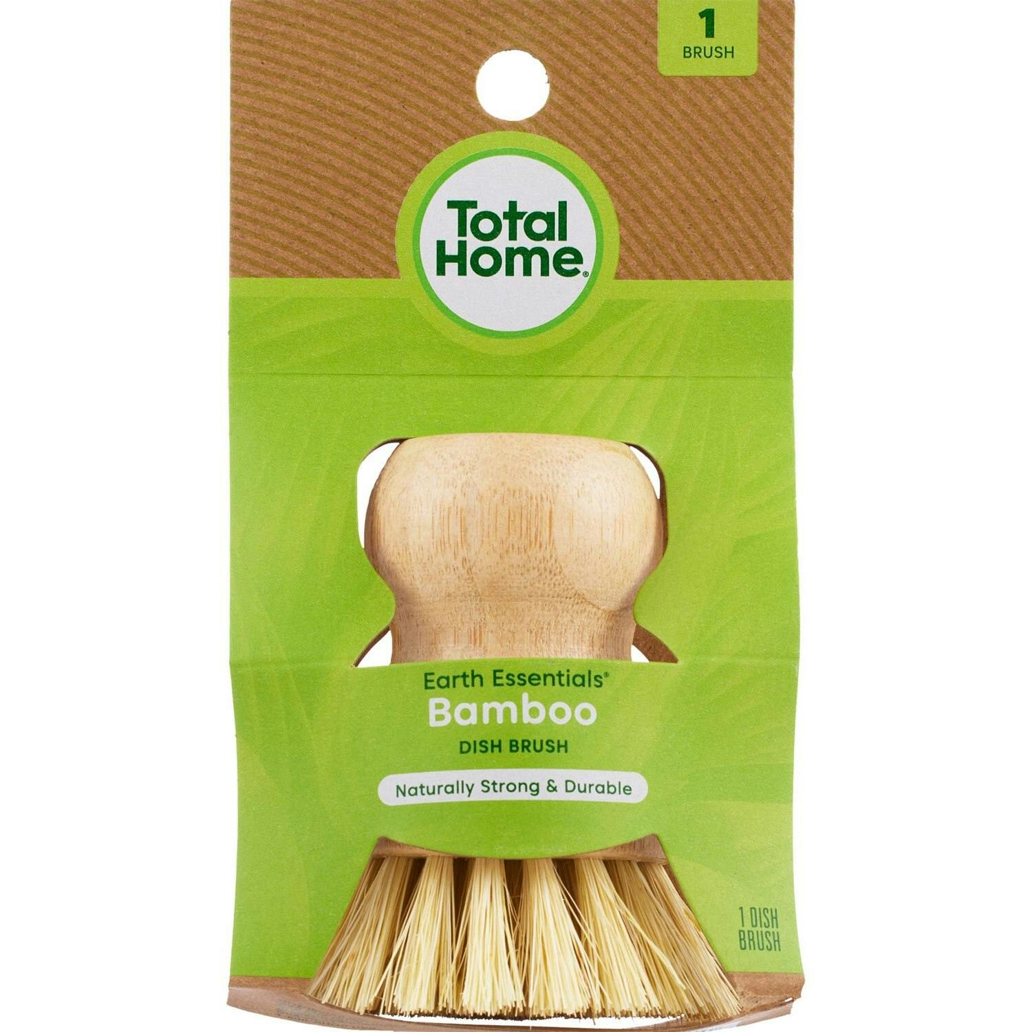 2 Total Home Bamboo Dish Brushes