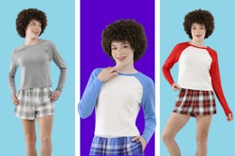 No Boundaries Flannel Shorts Pajama Set, Just $10.49 at Walmart card image