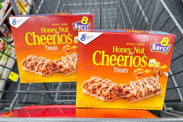 Honey Nut Cheerios Cereal Treat Bars 8-Pack, as Low as $1.69 on Amazon card image