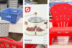 y-weave storage containers, Dash Smores maker, Little Tikes adirondack chair