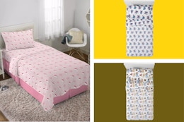 kids' character sheet sets side by side