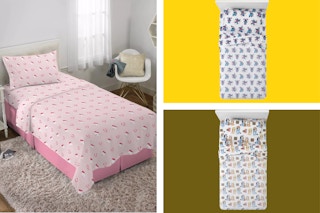 kids' character sheet sets side by side