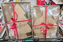 Holiday Cheeseboard Set, Only $5 at Dollar Tree card image