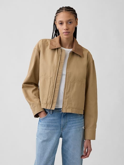 Gap Factory Relaxed Canvas Barn Jacket