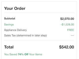 home depot appliances