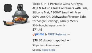 Amazon Portable Glass Air Fryer 2026 2